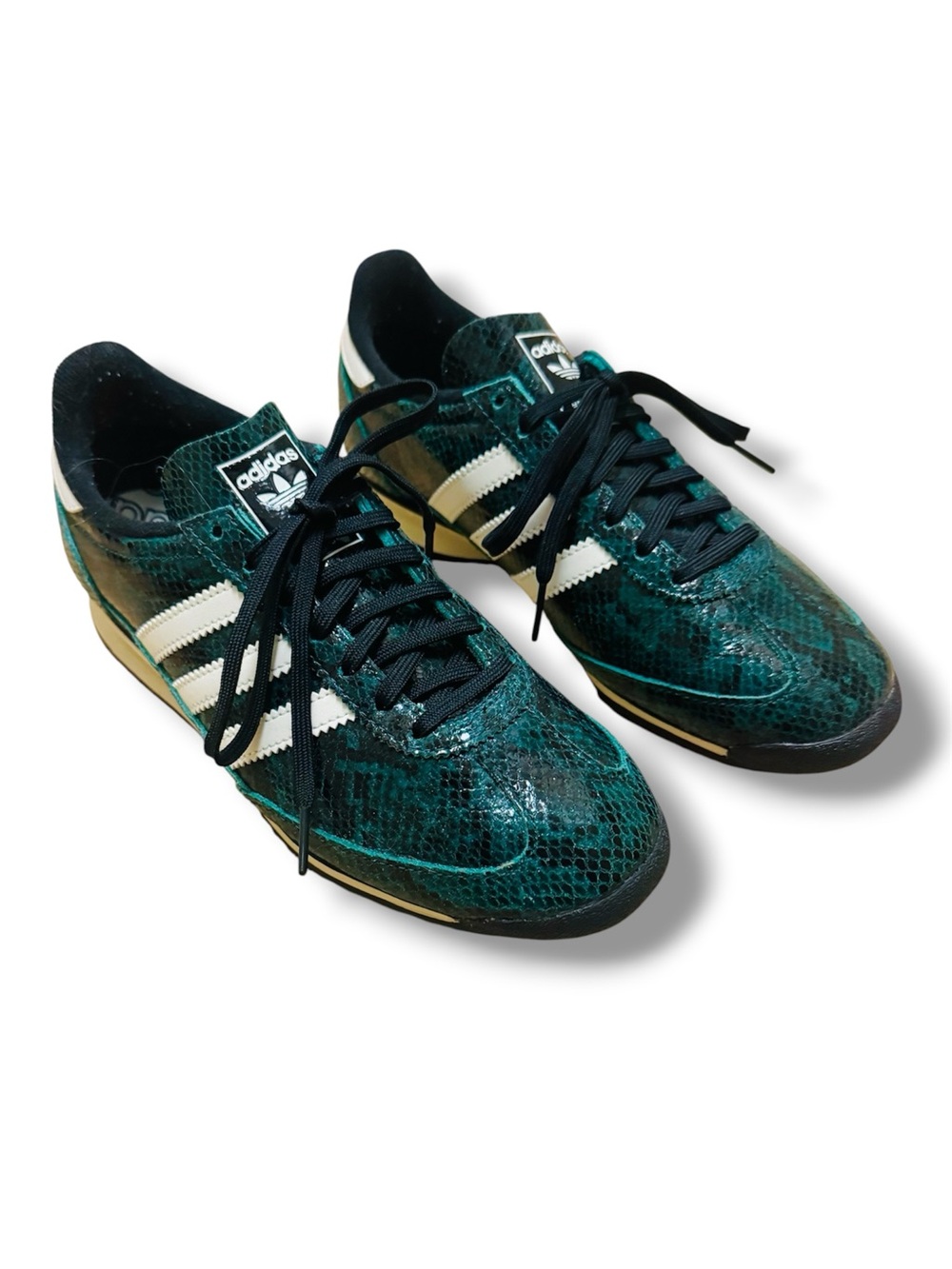 ADIDAS SL 72 OG SHOES Dark Green Snake print Women’s snaker lace up
